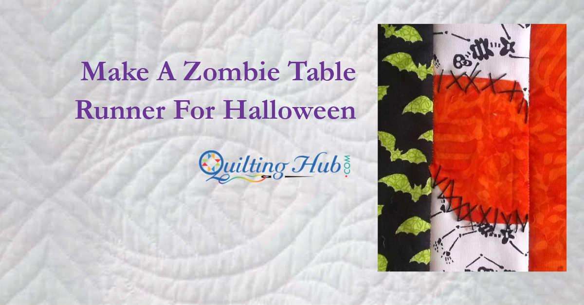 How To Make A Zombie Table Runner For Halloween